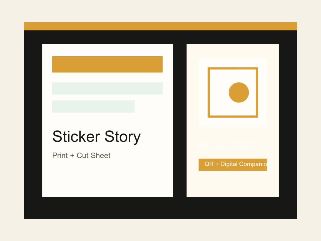 School Sticker Learning Kit