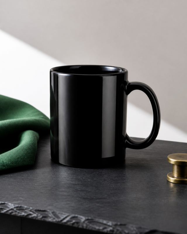 Custom Black Glossy Mug