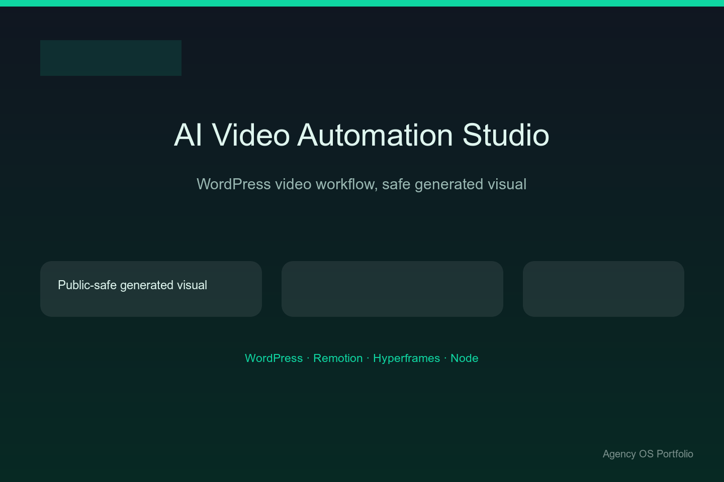 AI Video Automation Studio