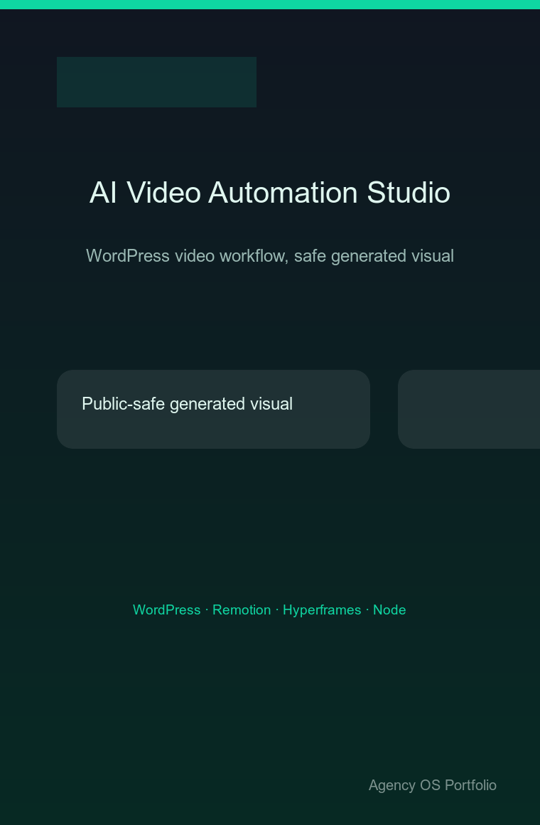 AI Video Automation Studio