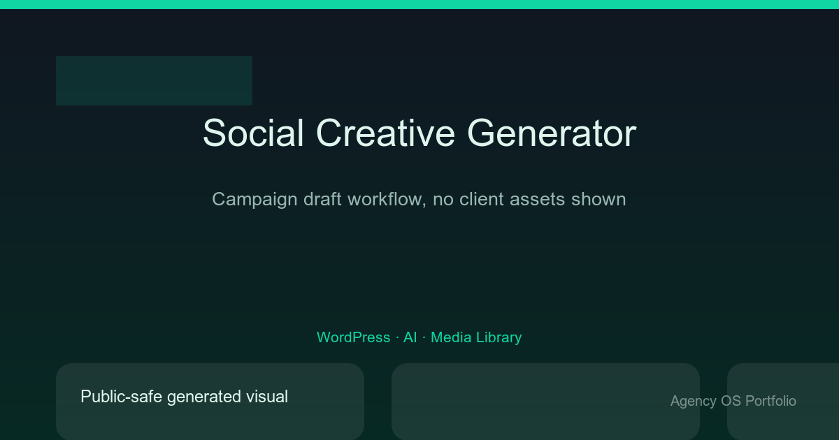 Social Media Creative Generator