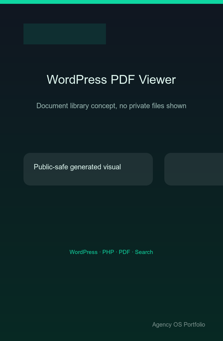 WordPress PDF/Resource Viewer