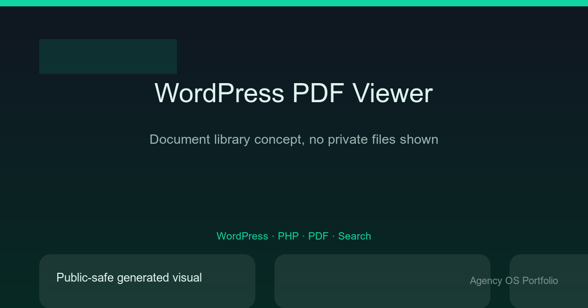 WordPress PDF/Resource Viewer